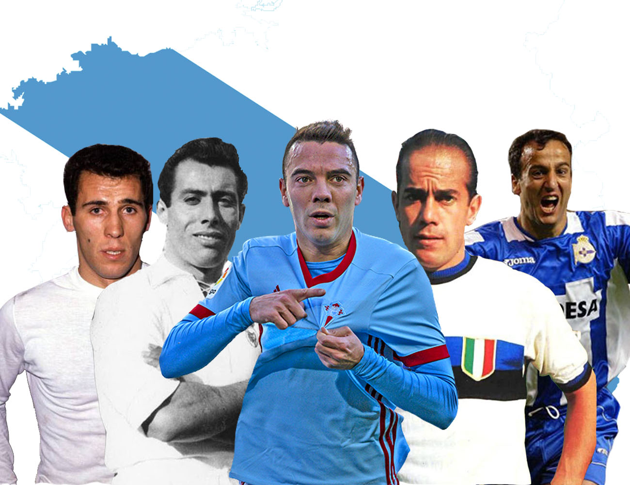 Mejores futbolistas gallegos
